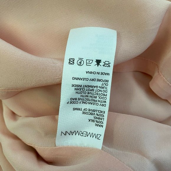 Zimmermann 100% Silk Tempest Lace Up Mini Dress Size 1 (AU 10 / USA 6) RRP $850 - Picture 8 of 12